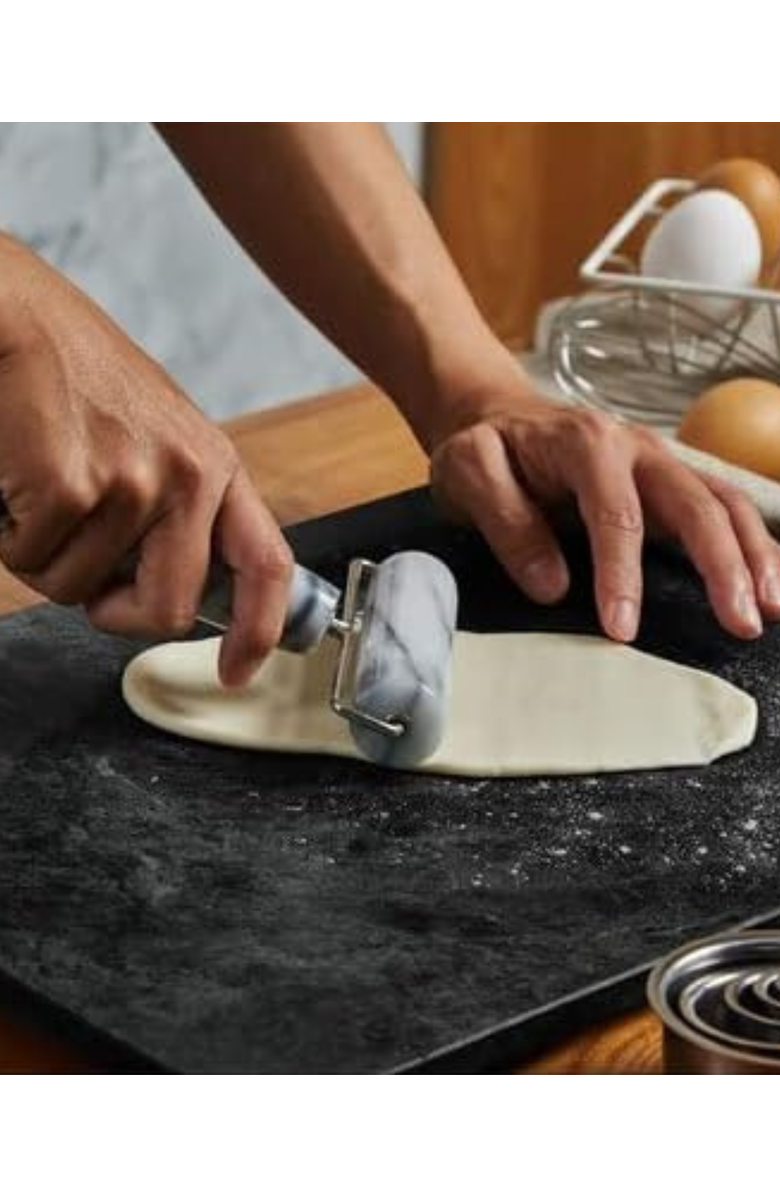 Artifacts Trading Company<sup>™</sup> Artifacts Trading Company Marble Double Pastry Roller, Alternate, color, White Matte