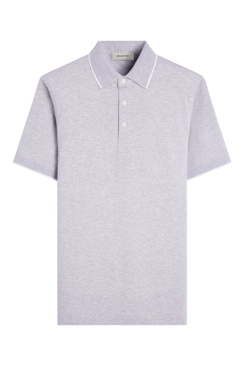 Tipped Contrast Collar Polo, Alternate, color, CEMENT