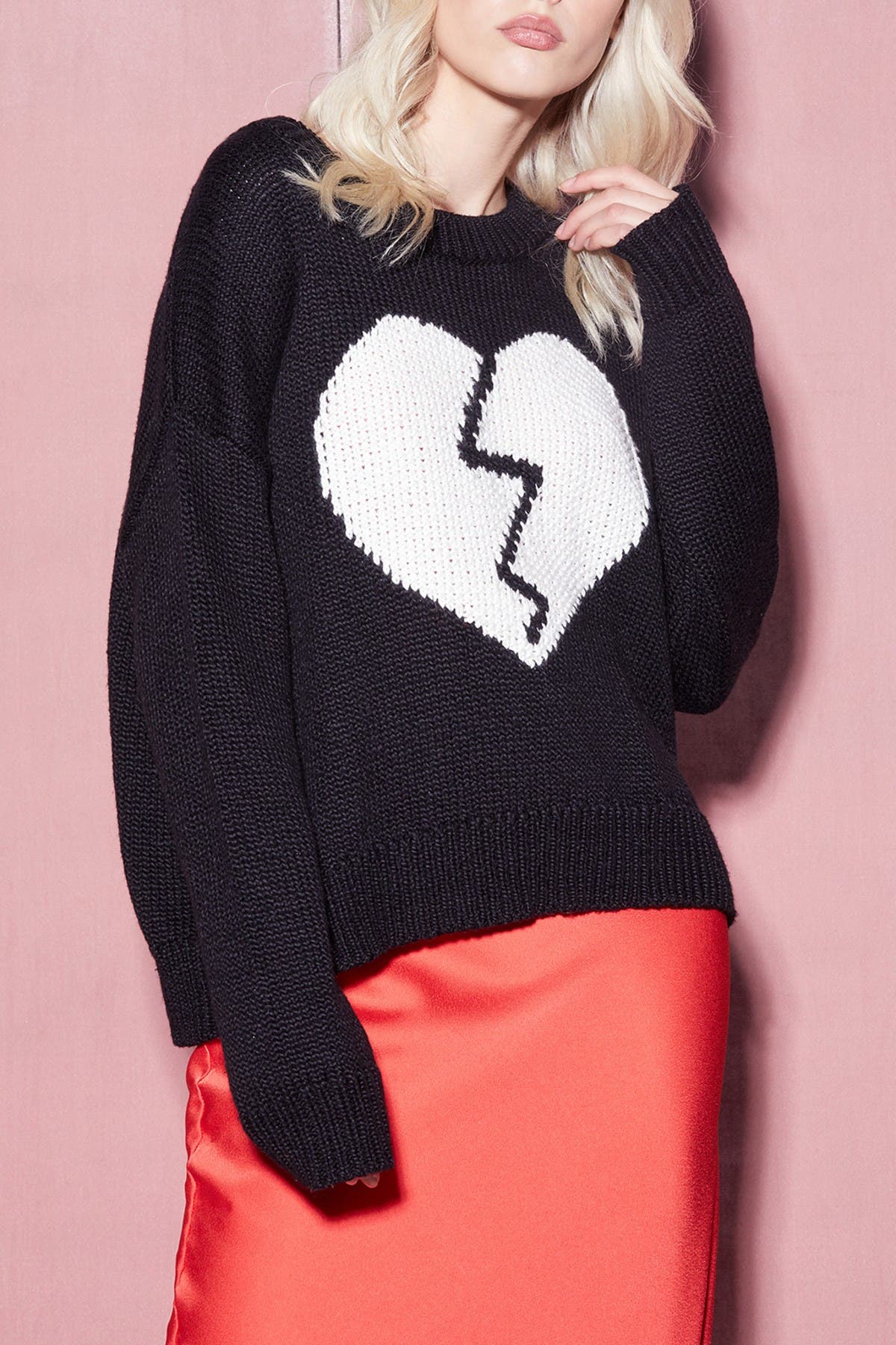 Wildfox Jella Broken Heart Sweater (Women) | Nordstromrack