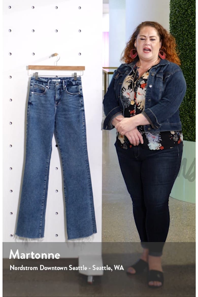 Good Flare Fray Hem Jeans video