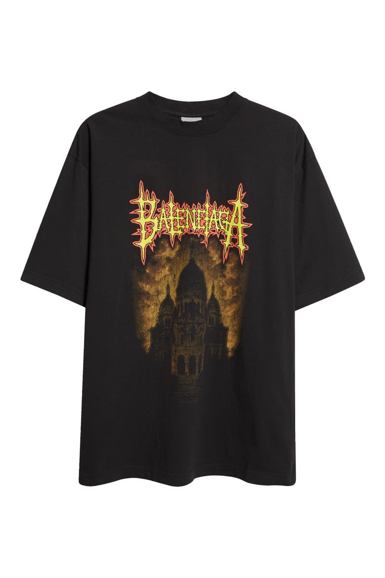 Medium Fit Sacré Couer Graphic T-Shirt, Alternate, color, 1000 BLACK
