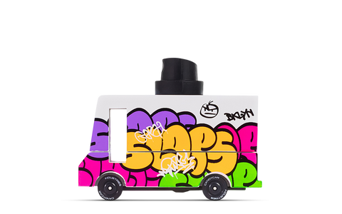 Black Graffiti Van