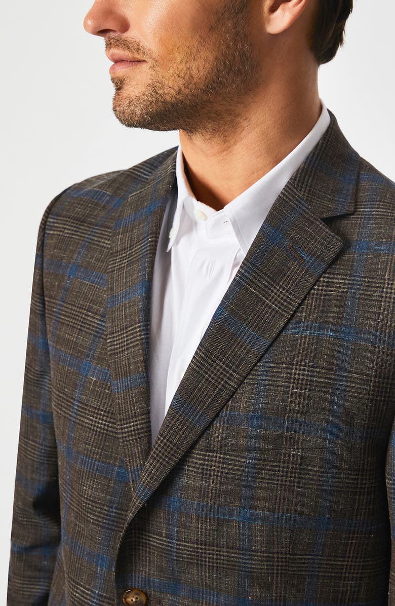 Billy Reid Plaid Virgin Wool Blend Sport Coat, Alternate, color, 