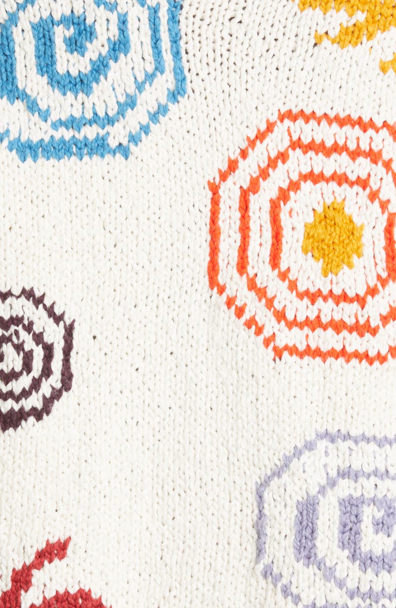 The Elder Statesman Stars & Spirals Organic Cotton Sweater, Alternate, color, 