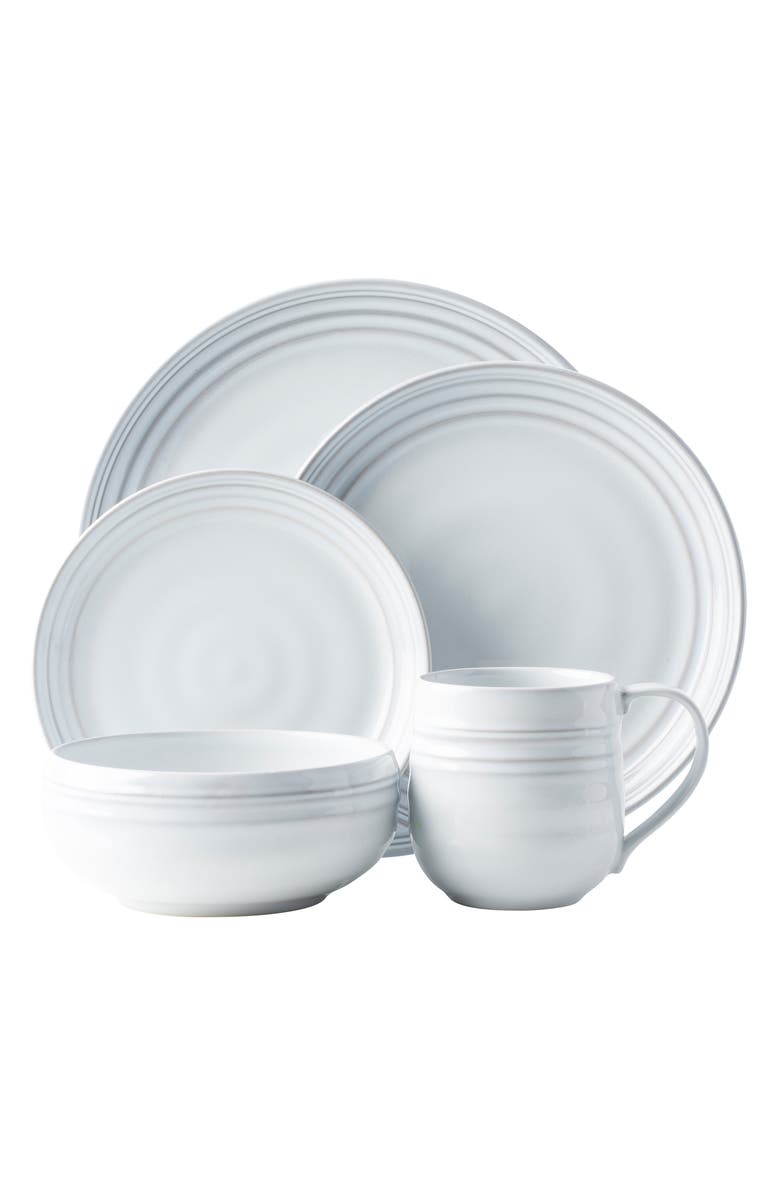 Juliska Bilbao White Truffle 5-Piece Place Setting, Main, color, 