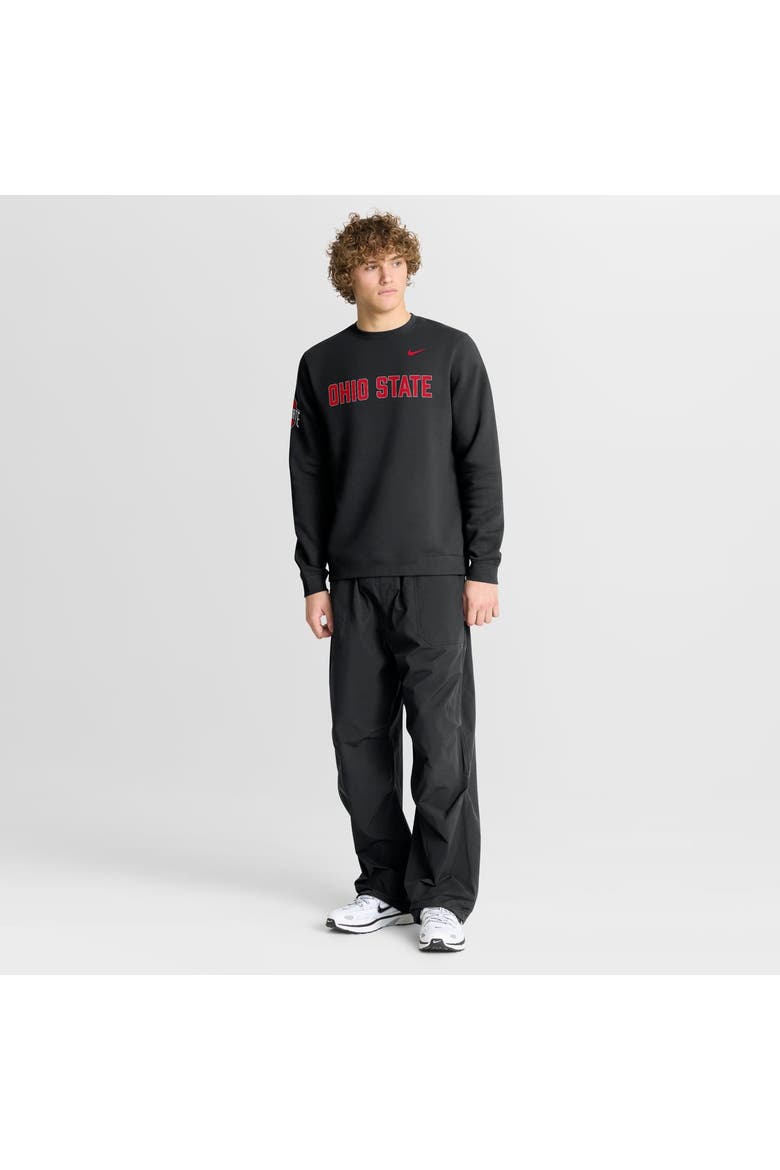Men's Nike Black Ohio State Buckeyes 2026 Sideline Club Sweatshirt, Alternate, color, Black