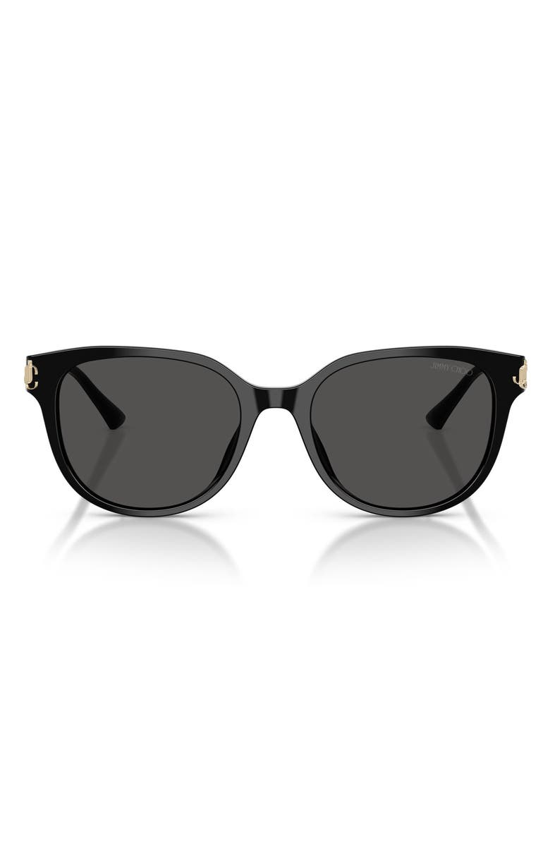Jimmy Choo 55mm Gradient Phantos Sunglasses, Main, color, Black / Dark Grey