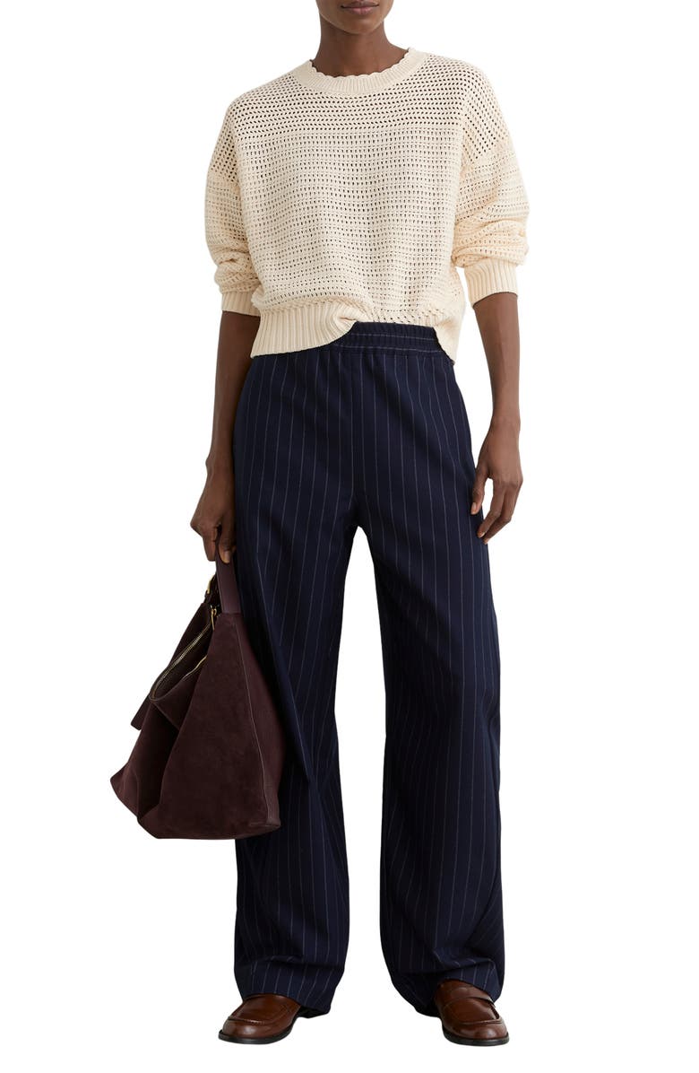 Reiss Bonnie Open Stitch Cotton Sweater, Alternate, color, Neutral