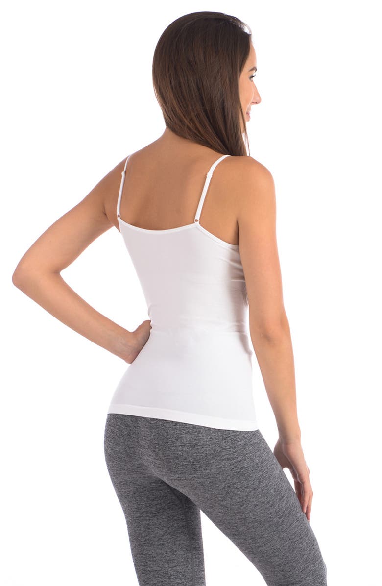 BODY BEAUTIFUL Seamless Slimming Camisole, Alternate, color, White