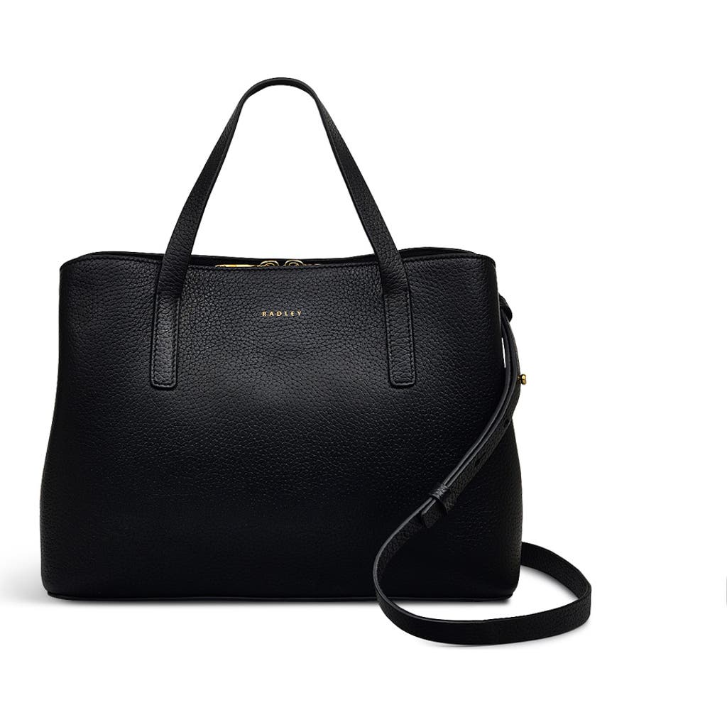 Radley London Womens Leather Dukes Place Medium Ziptop Grab - Black Medium In Black