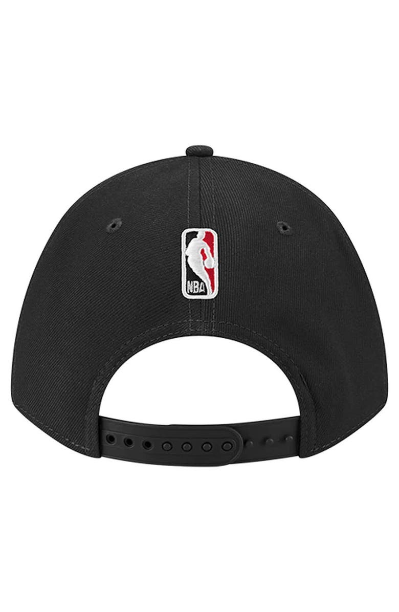 New Era Men's New Era Black Chicago Bulls 9FORTY Stock M-Crown Adjustable Hat, Alternate, color, Black