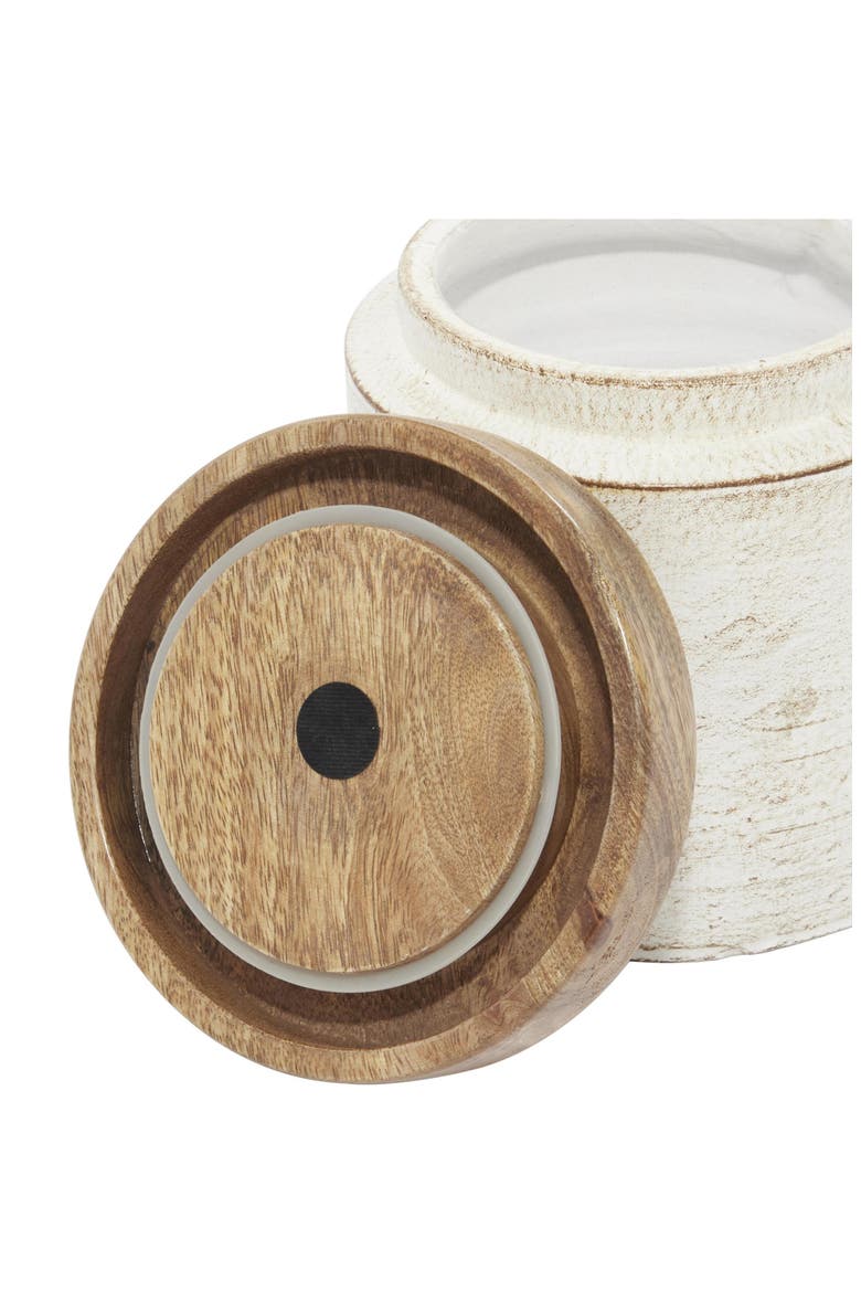 Farm House Set of 3 Ceramic Canisters, Alternate, color, WHITE