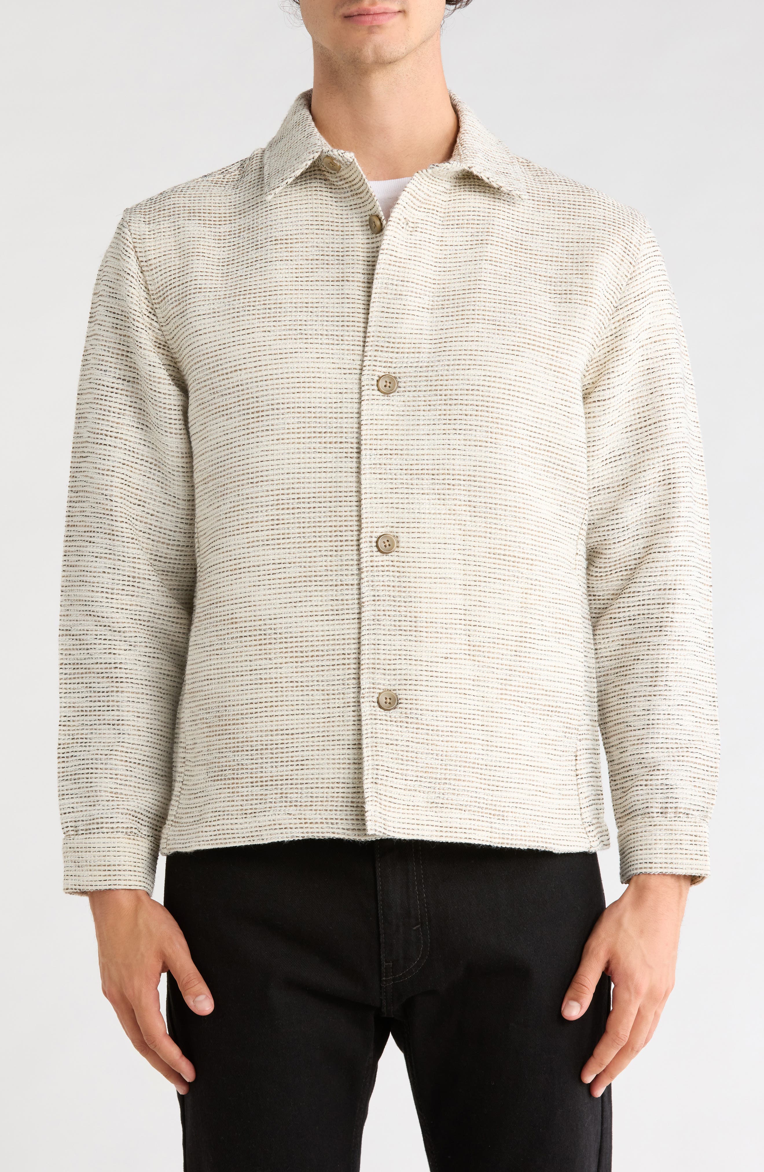 Crosshatch Shirt Jacket