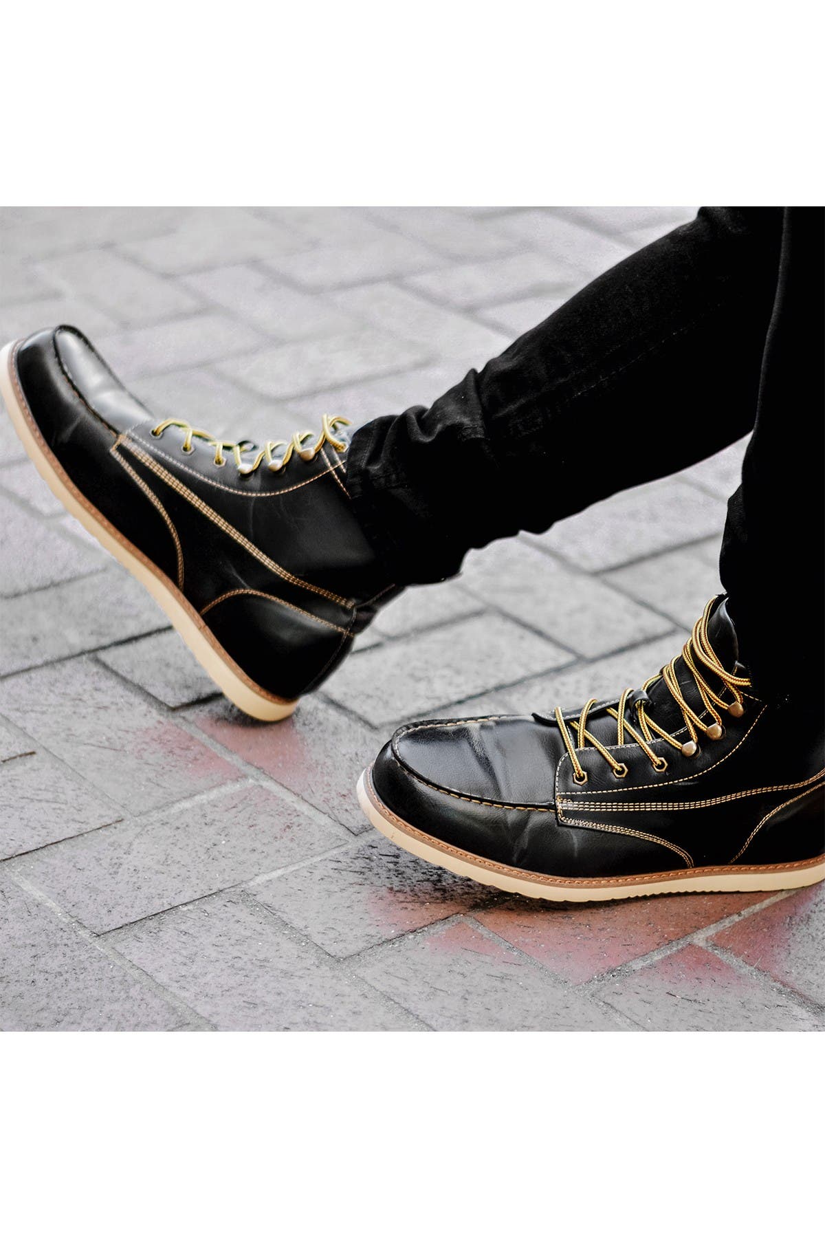 VANCE CO Wyatt Mock Toe Boot, Alternate, color, Blue