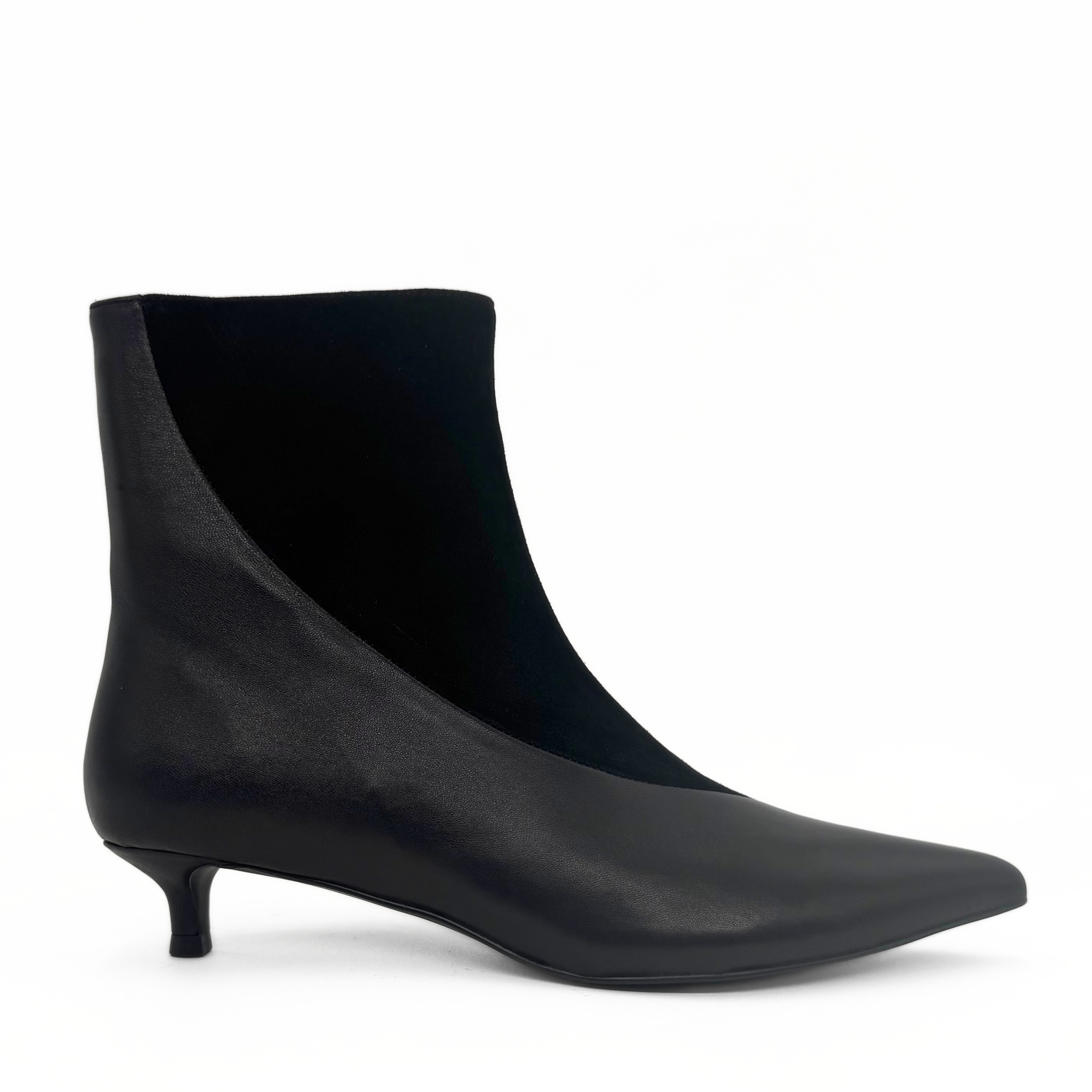 Helena Two-Tone Booties, Main, color, Black