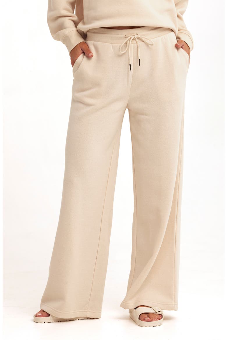 Mora Fleece Sweatpants, Main, color, TAPIOCA