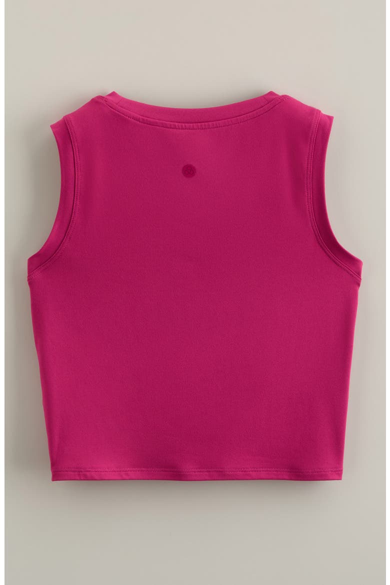 Kids' Sideline Knot Tank, Alternate, color, PINK PLUMIER
