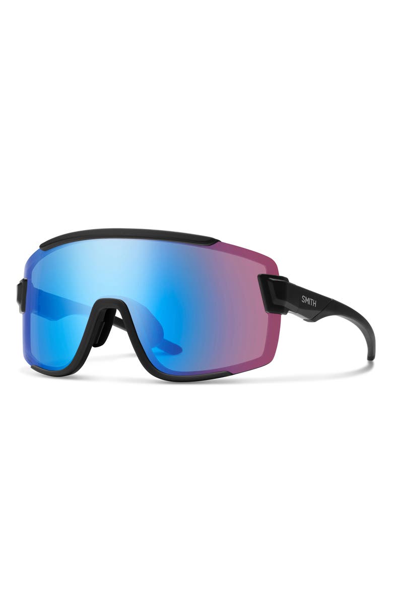 Smith Wildcat ChromaPop<sup>™</sup> Shield Snow Goggles, Alternate, color, Matte Black / Rose Blue
