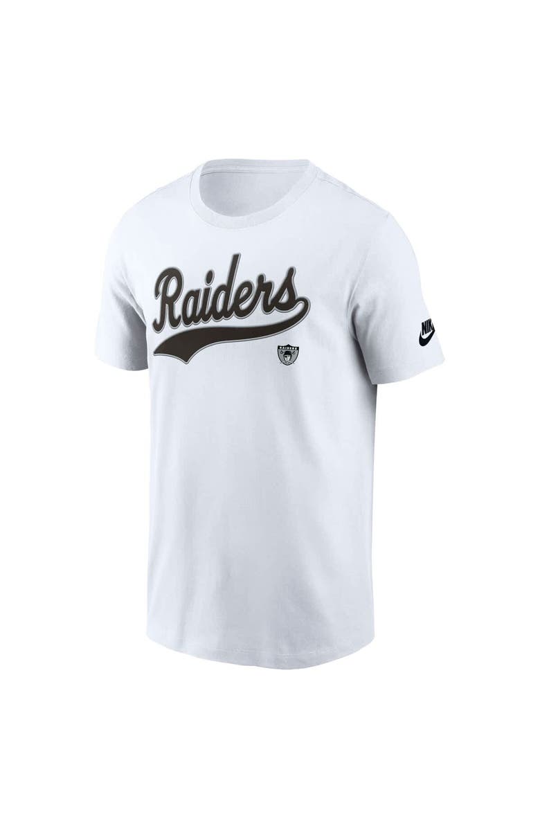 Nike Men's Nike White Las Vegas Raiders Rewind Essential T-Shirt, Alternate, color,