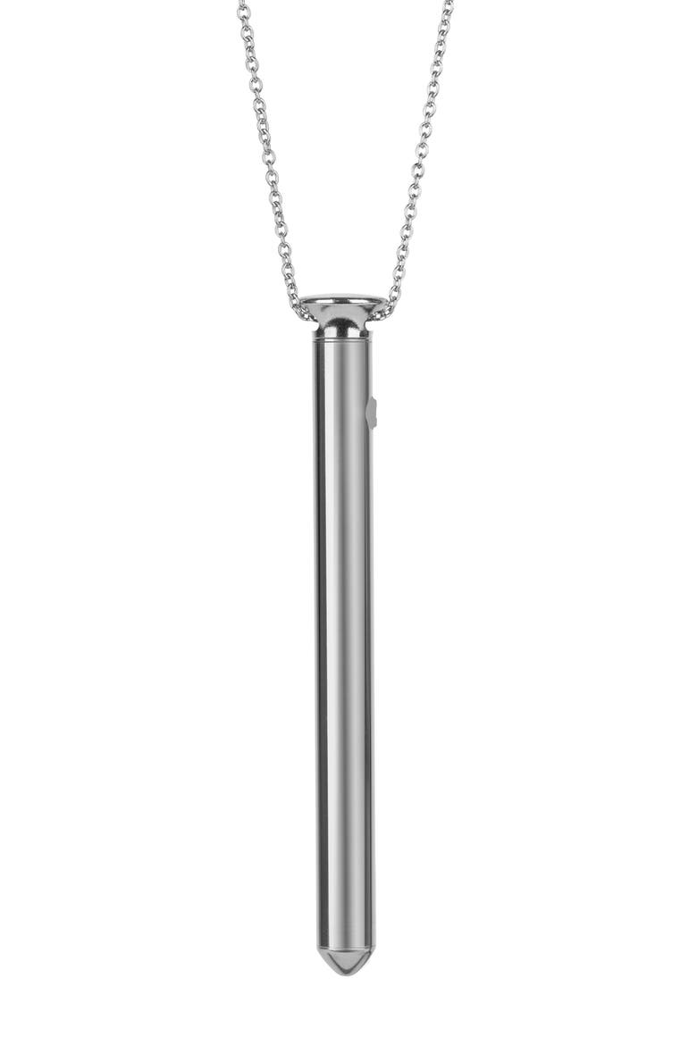 Vesper Vibrator Necklace, Main, color, SILVER