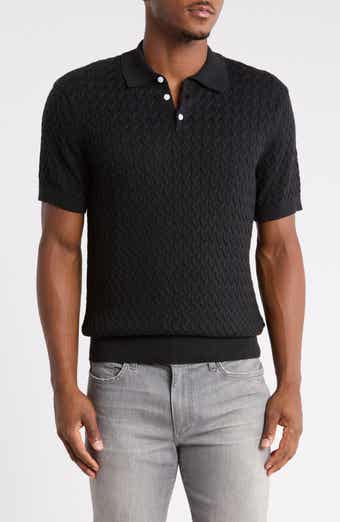 Cotton Cable Sweater Polo