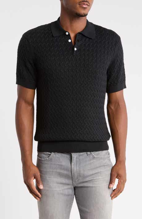 Cotton Cable Sweater Polo