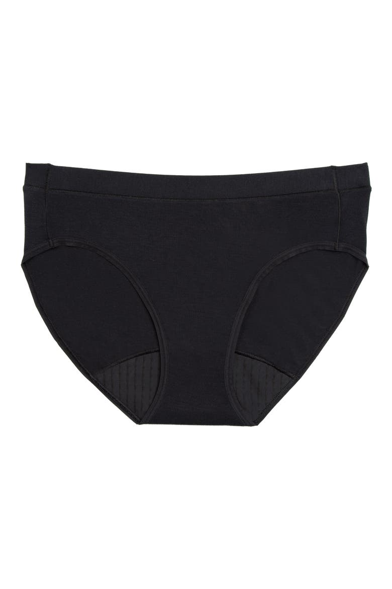 Period & Leakproof High Absorbency Comfort Briefs, Alternate, color, BLACK