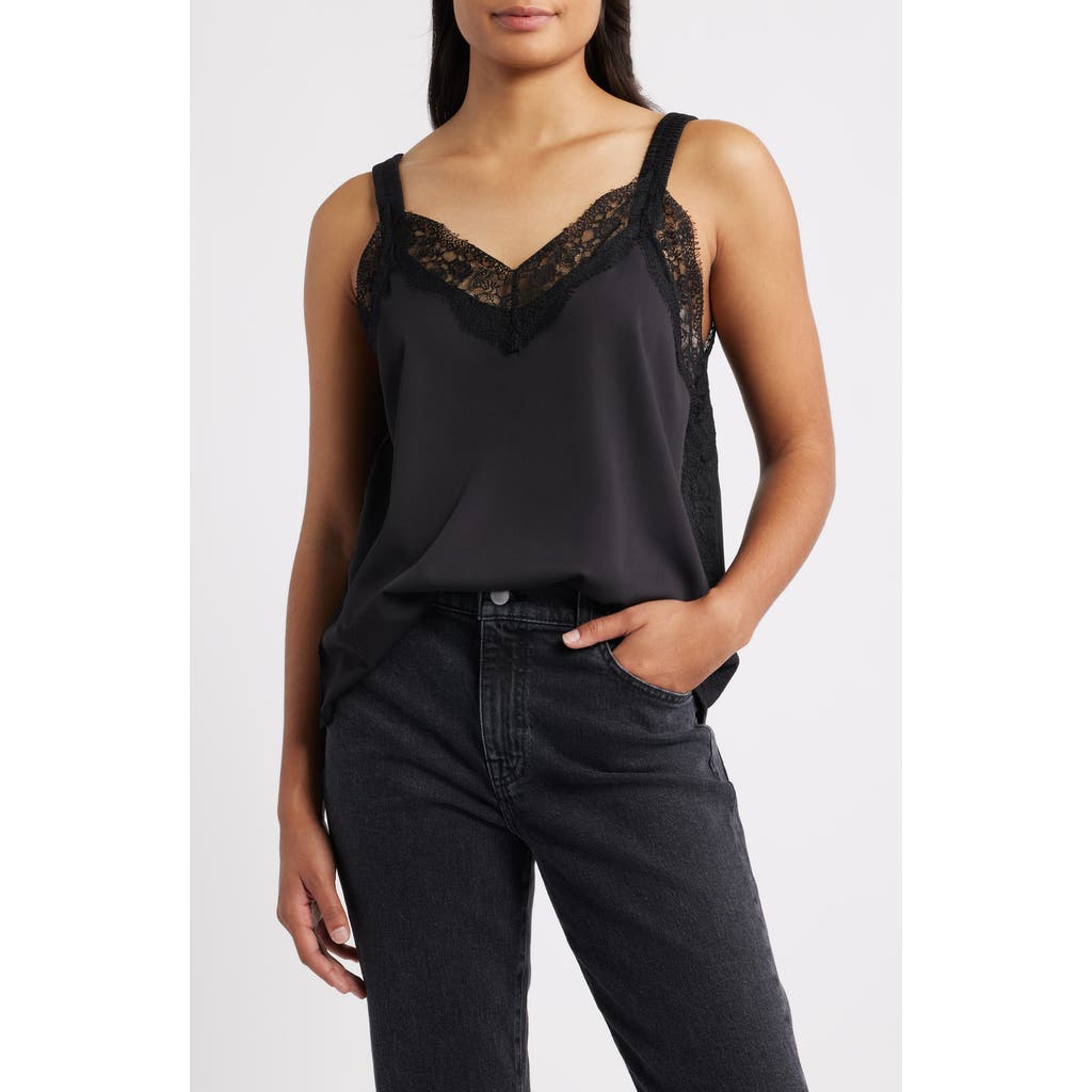 Wit & Wisdom Lace Detail Camisole In Black
