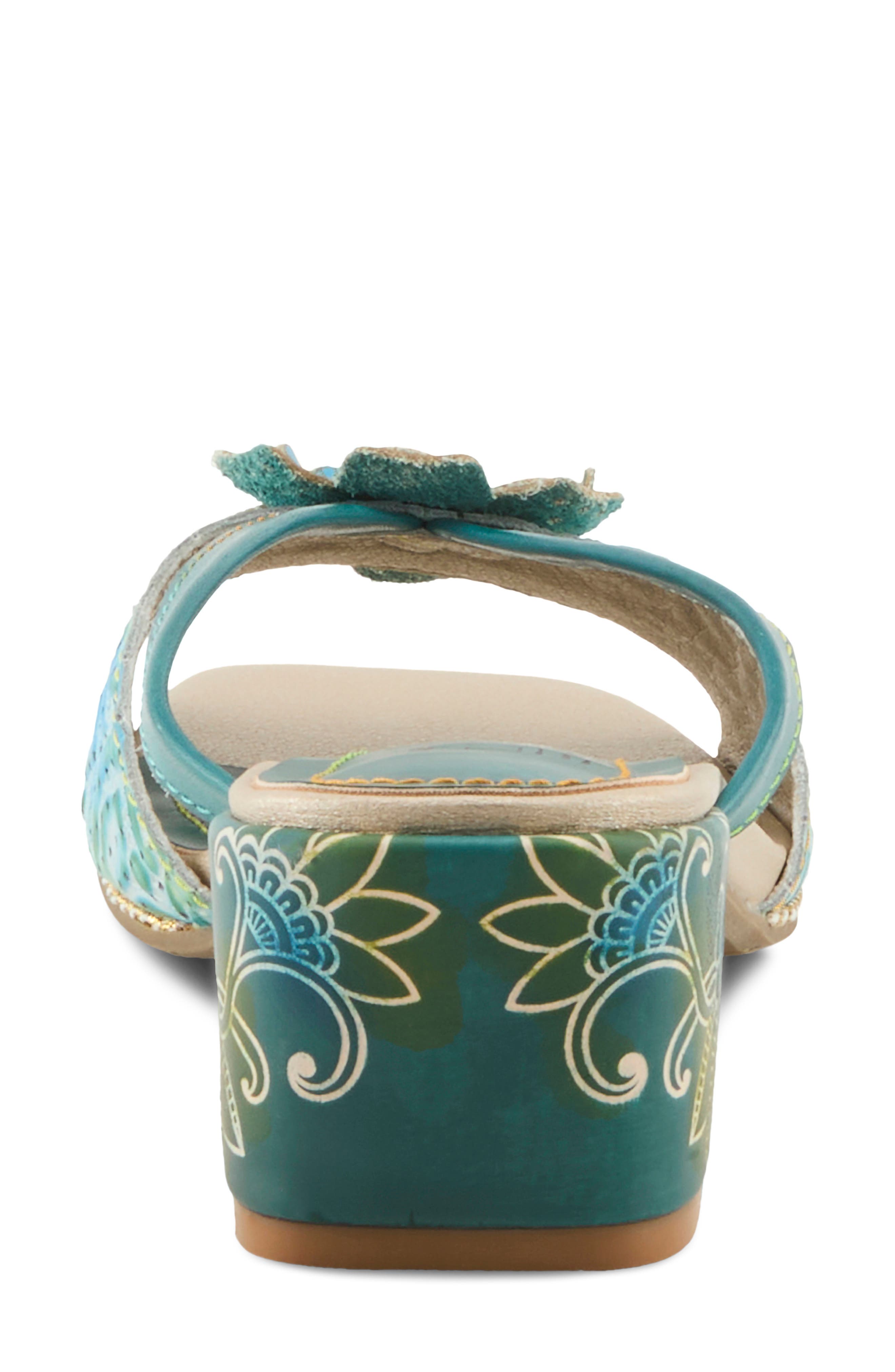 Europa Sandal, Alternate, color, TEAL MULTI