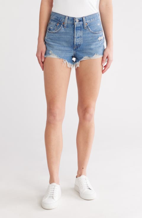 501® Origijnal Cutoff Denim Shorts (Blow Big Horns)