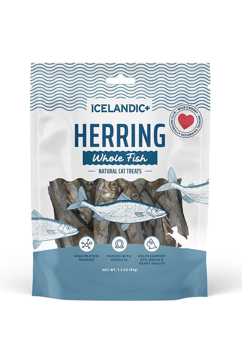 Whole Fish Herring, 1oz Bag, Cat Treats, Pure Wild-Caught, Main, color, Multicolored