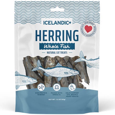 Whole Fish Herring, 1oz Bag, Cat Treats, Pure Wild-Caught