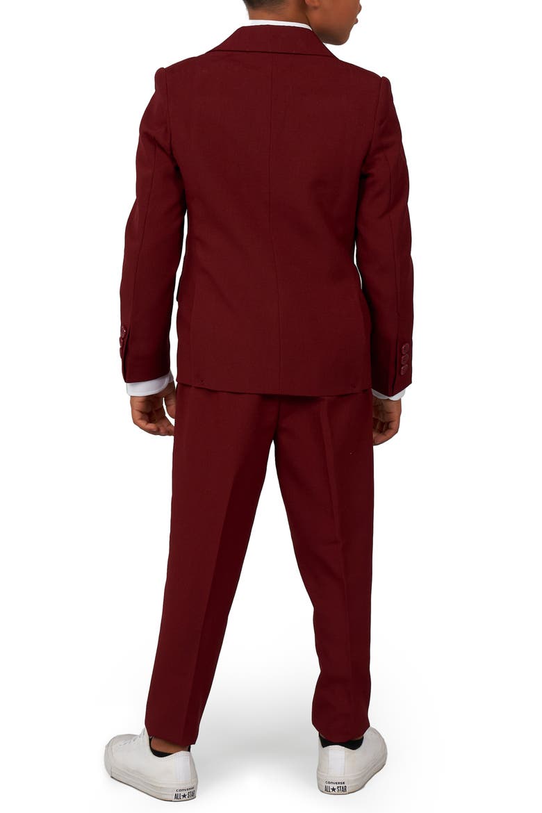 Blazing Burgundy Two-Piece Suit & Tie, Alternate, color, RED