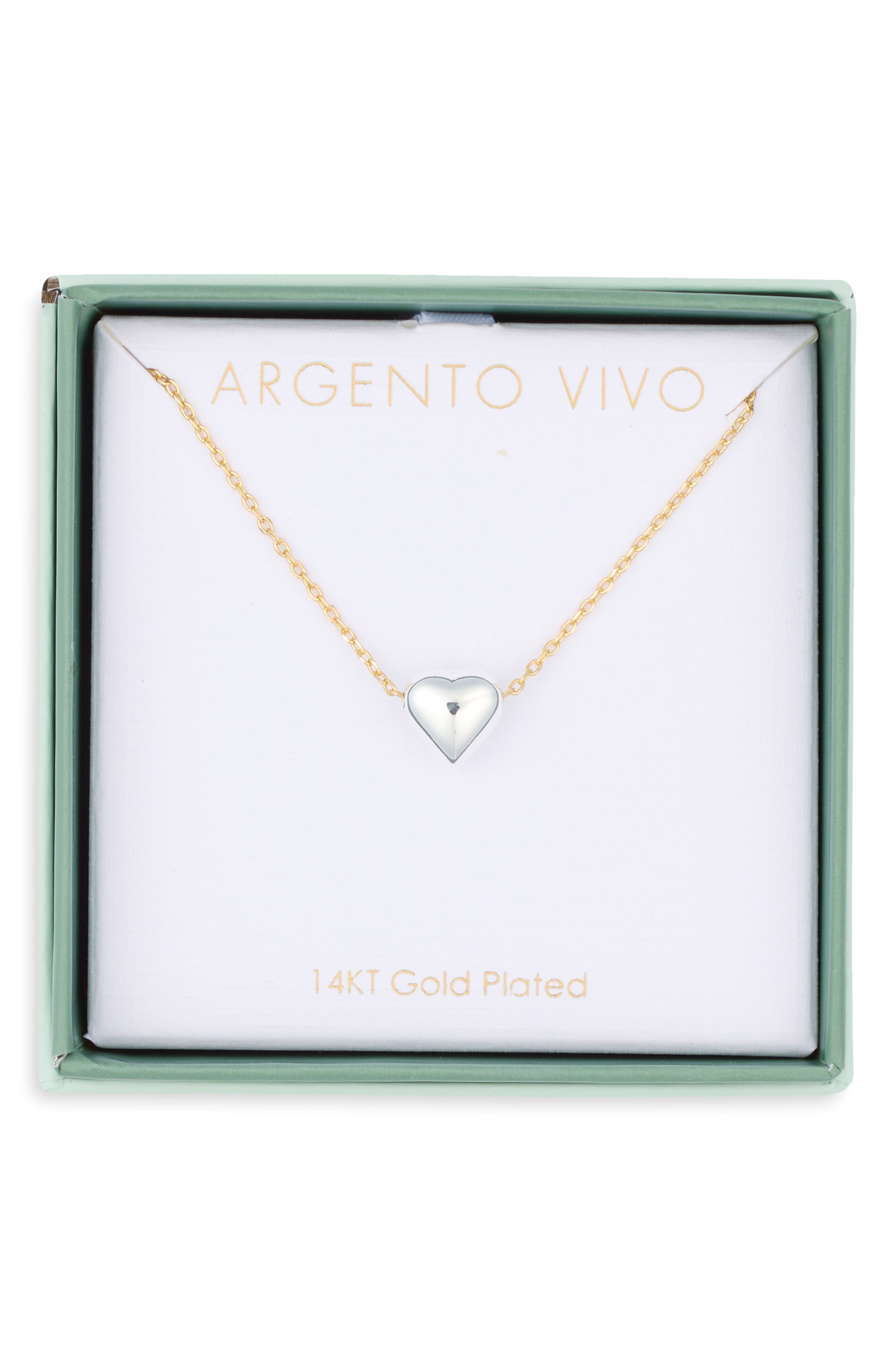 Puffy Heart Pendant Necklace