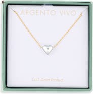 ARGENTO VIVO Puffy Heart Pendant Necklace