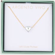 ARGENTO VIVO Puffy Heart Pendant Necklace