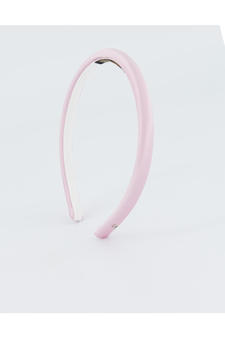 Douceur Silk Satin Headband, Main, color, Pink