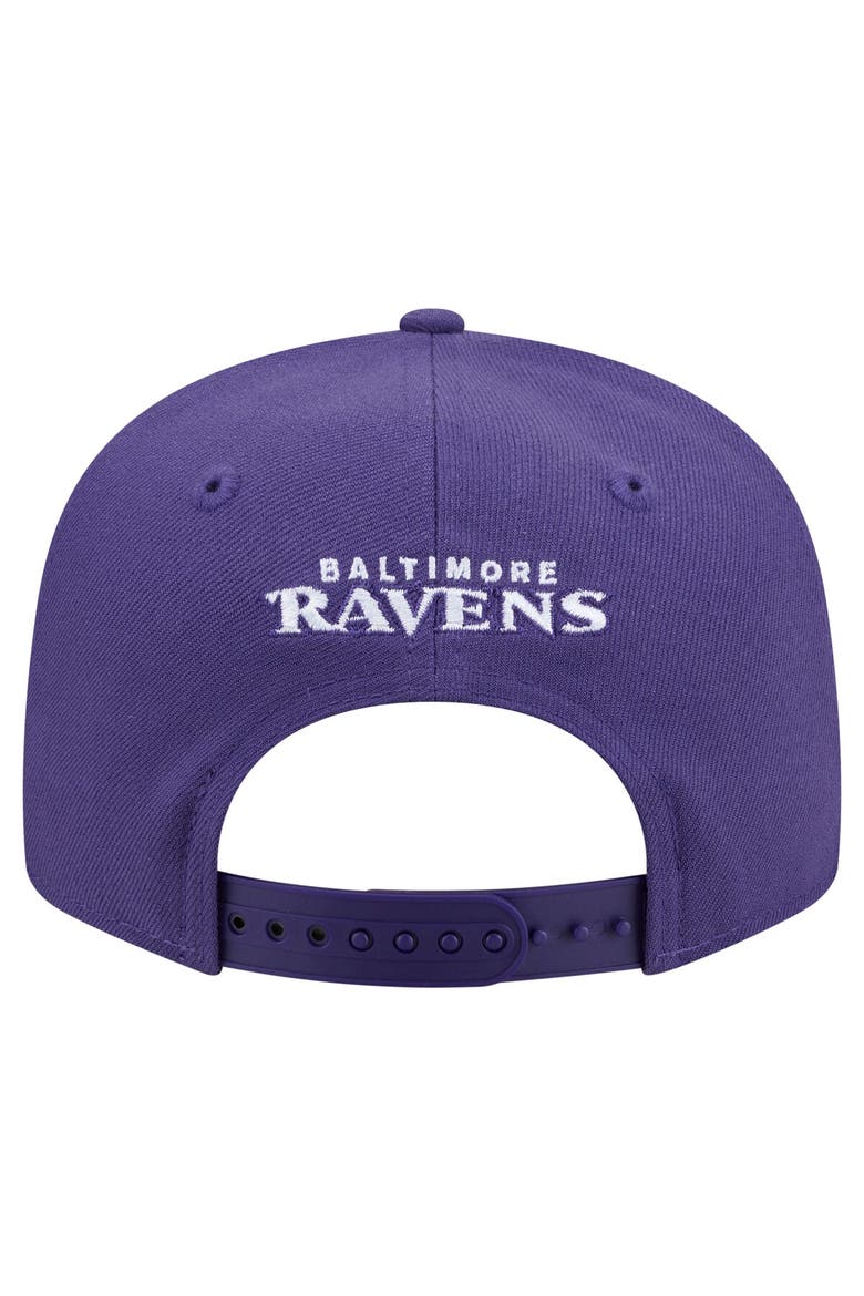 Men's New Era  Purple Baltimore Ravens 9FIFTY Snapback Hat, Alternate, color, Purple