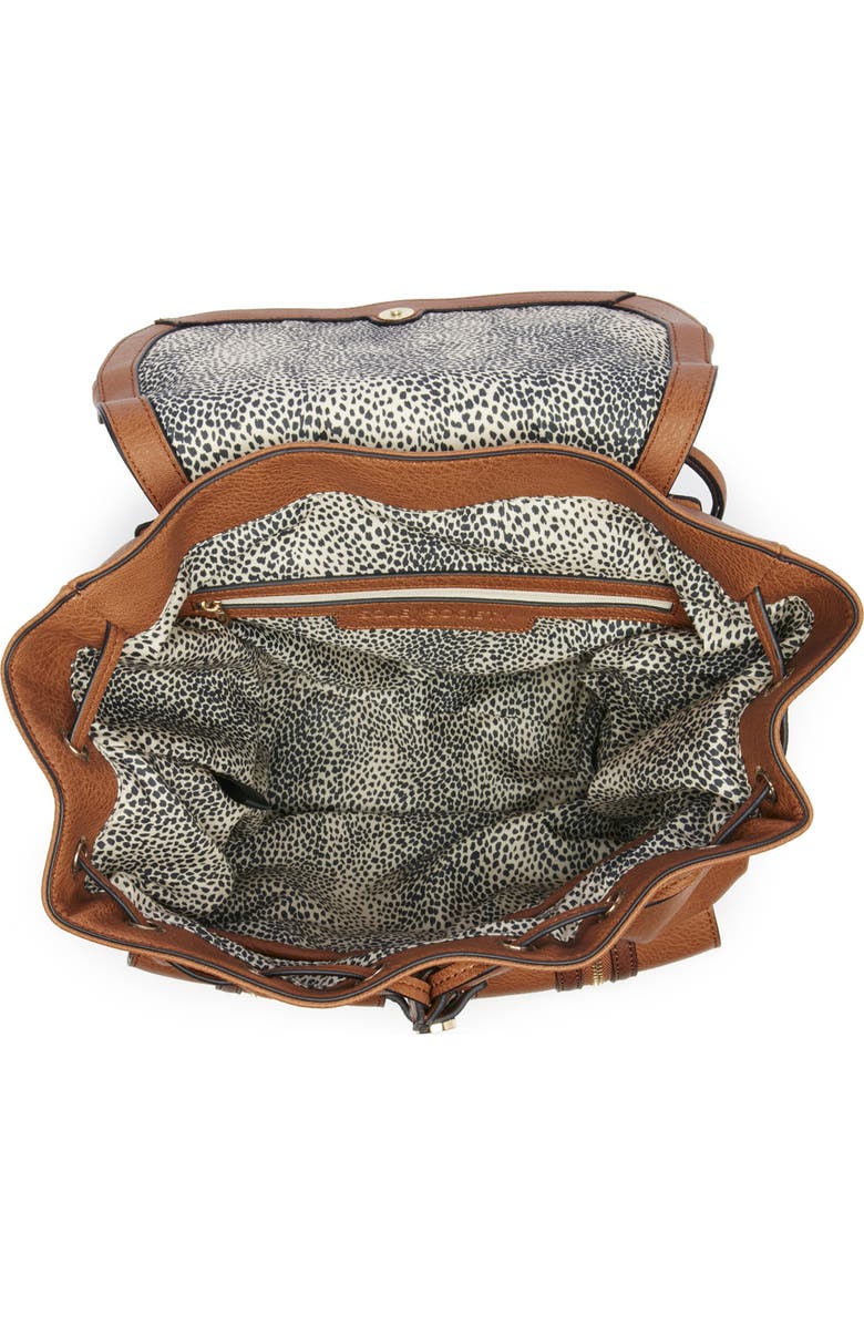 Sole Society Happy Faux Leather Backpack, Alternate, color,