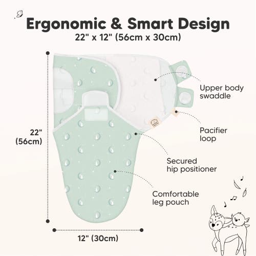 Keababies 3-pack Soothe Swaddle Wraps In Lunaris