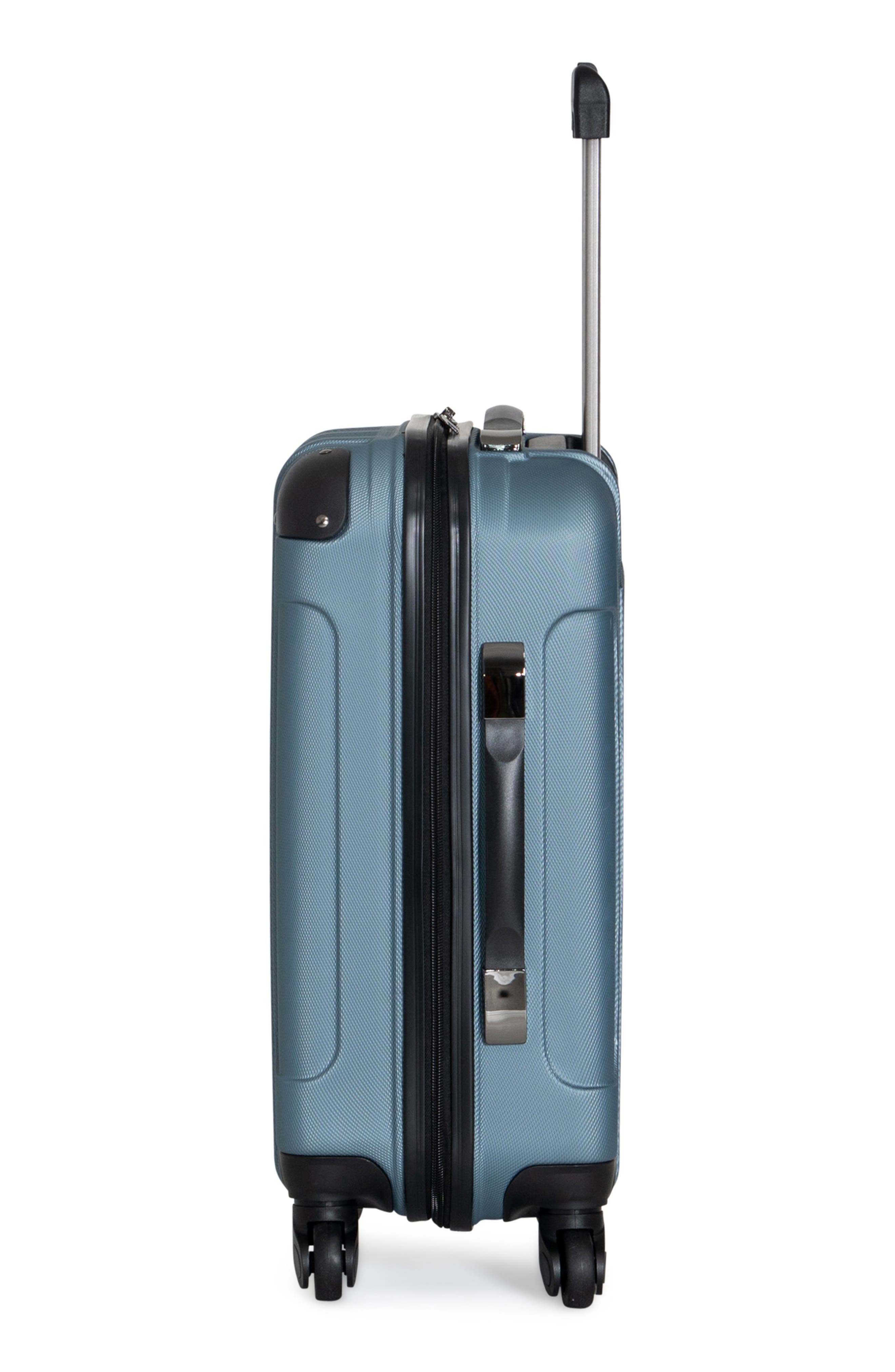 Kenneth Cole Out Of Bounds 20" Hardside Carry-On Luggage, Alternate, color, Granite Blue
