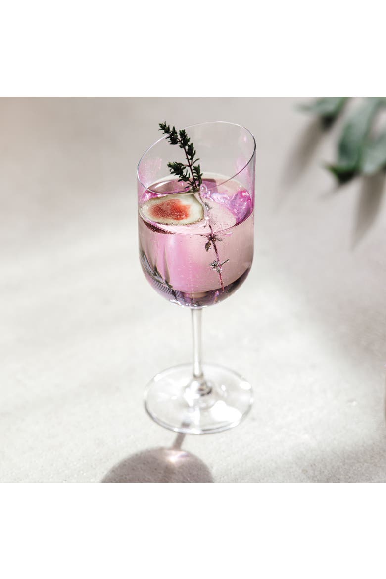 NewMoon White Wine  Set of 4, Alternate, color, clear