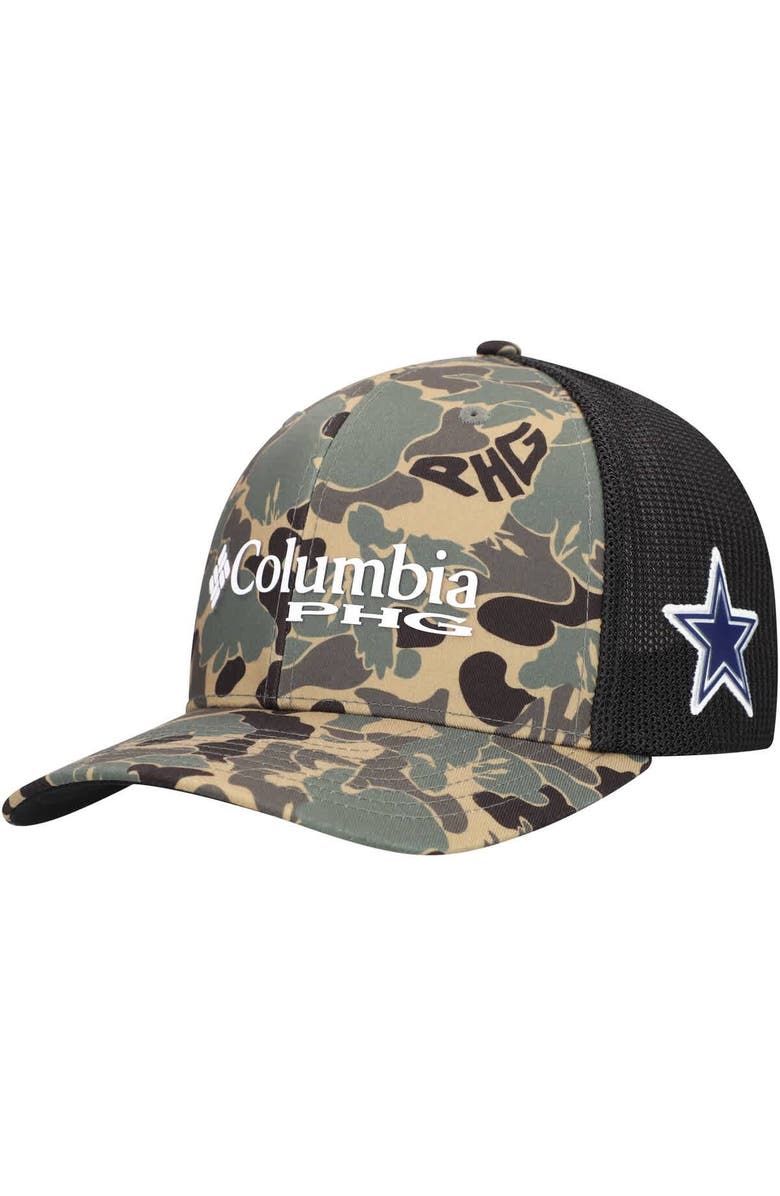 Columbia Men's Columbia Camo Dallas Cowboys PHG Mesh Flex Hat, Main, color, Camo