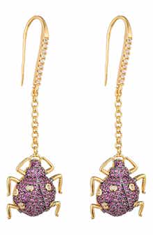 Lexy Beetle Drop Earrings
