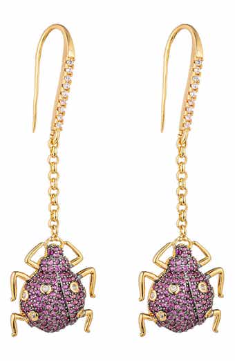 Lexy Beetle Drop Earrings