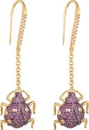 EYE CANDY LOS ANGELES Lexy Beetle Drop Earrings