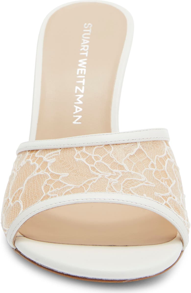 Stuart Weitzman Bare It All Slide Sandal, Alternate, color, Blanco White