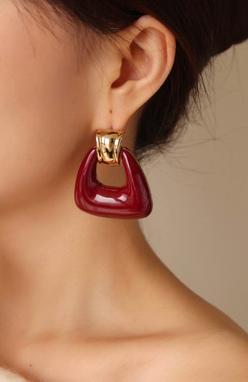Rc Retro Chic Ostuni Earrings In Red