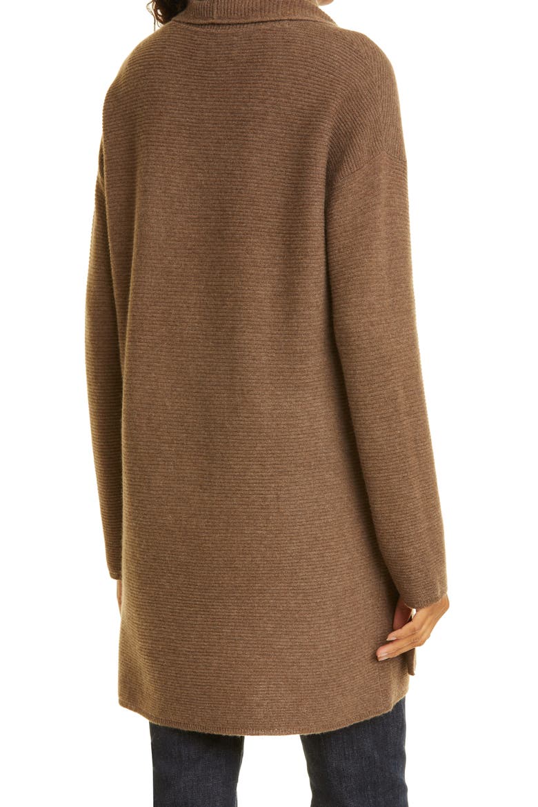 Cashmere Cardigan, Alternate, color, BROWN MEDIUM HEATHER