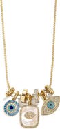 BaubleBar Evil Eye Multicharm Necklace